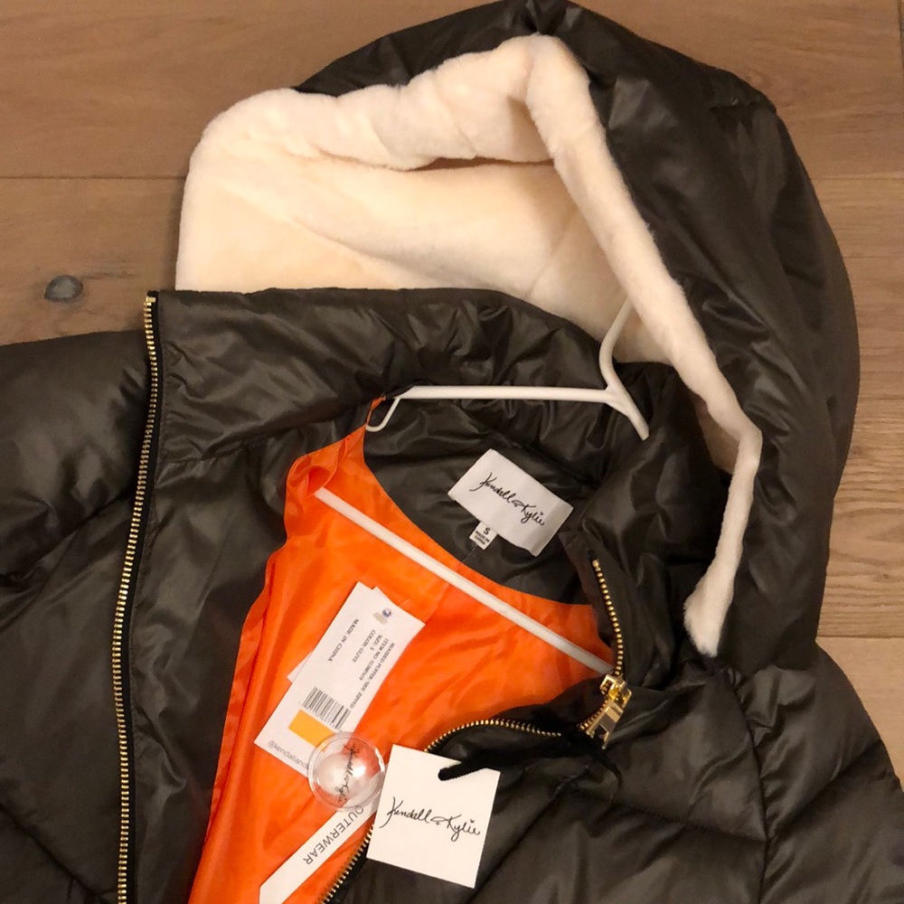 Kendall + Kylie hooded puffer